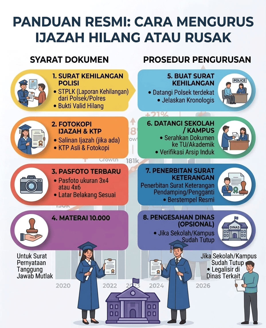 Cara Mengurus Ijazah Hilang atau Rusak: Syarat & Prosedur Resminya